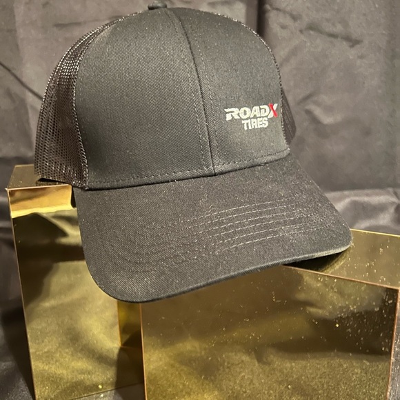 Cap America Other - RoadX Tires Black Trucker Cap NEW